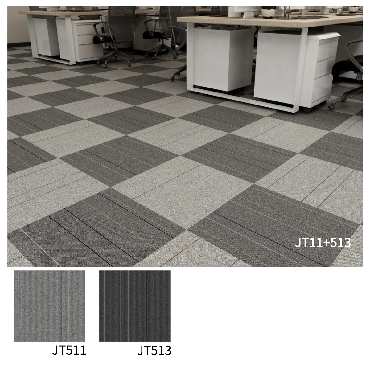 commercial tile mat fire rated carpet 60x60 carpet indoor black flooring office splicing carpet