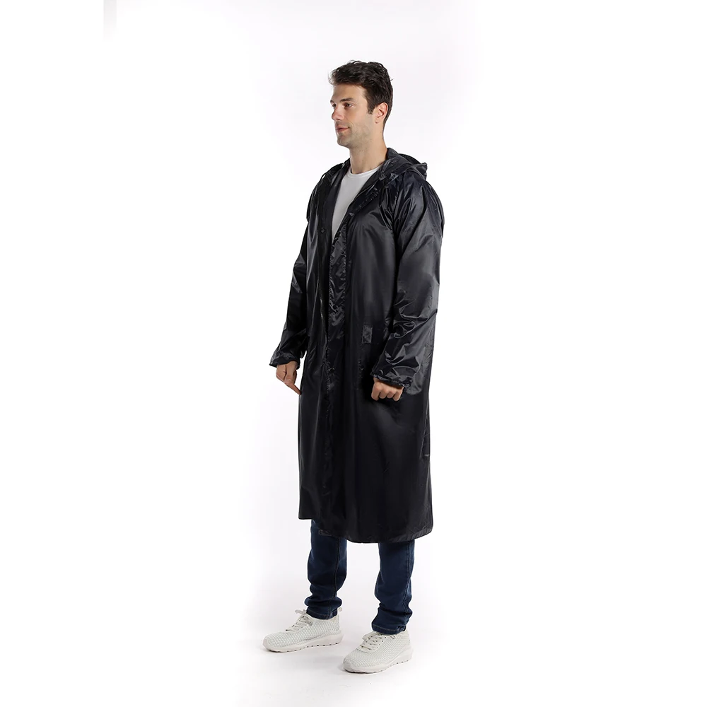 high quality  customized logo printed 170T polyester rain poncho long reusable waterproof raincoat