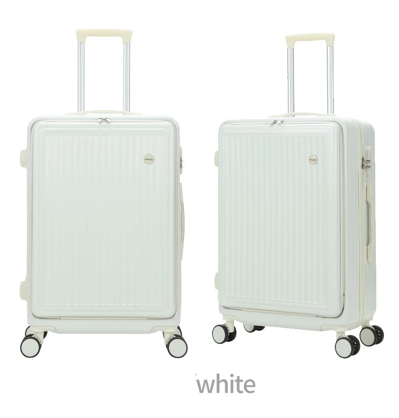 YX16723 Hot Sale Luggage Sets 2 Piece Multi-functional ABS Maletas New Front Opening Trolley Case PC Hard Case Suitcases
