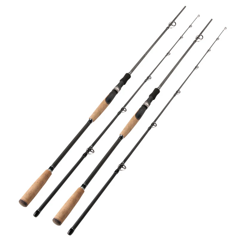 Carbon Thunder Road Pole Thunder Strong Rod M H Hardness Throwing Rod 2 Sections Spinning  Lure Fishing Rod