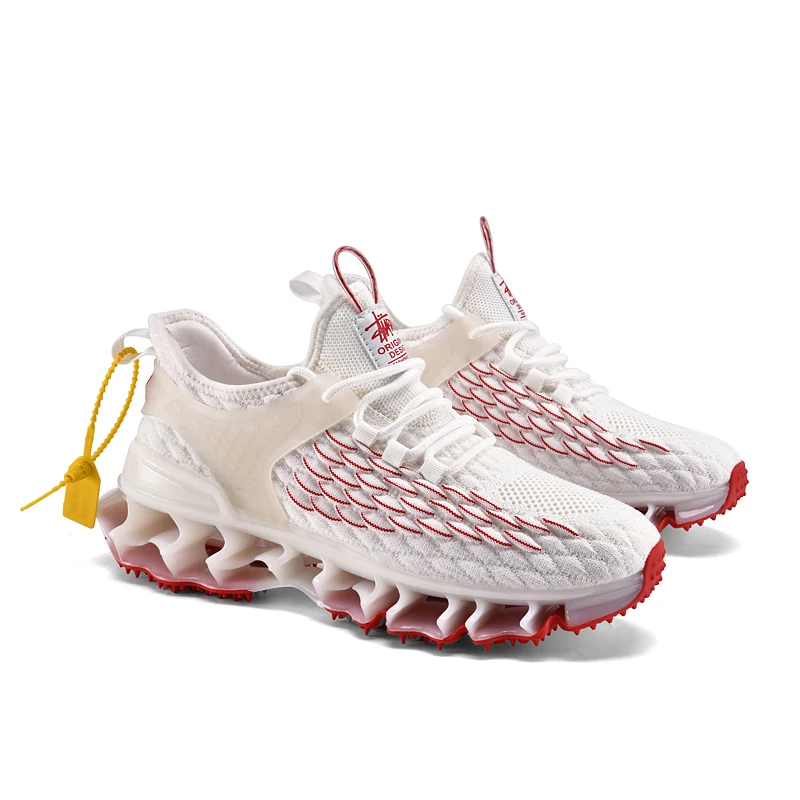 Men Light Weight Running Shoes Shockproof Lace Up Breathable Male Sneakers Height Increase Walking Gym Shoe Man