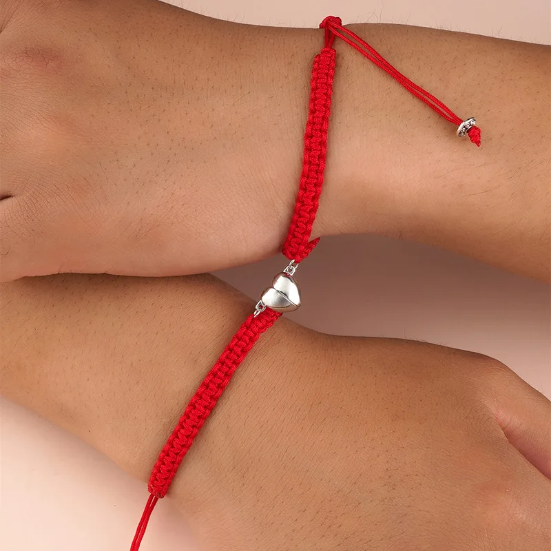 High Quality Red String Bracelet Attract Bracelet Love Knot Woven Bracelet Couple Set Amour Jewelry