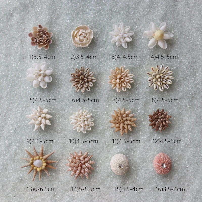 16 Styles Shell Flower Napkin Rings Natural Shell Napkin Holders Coastal Beach House Table Decor