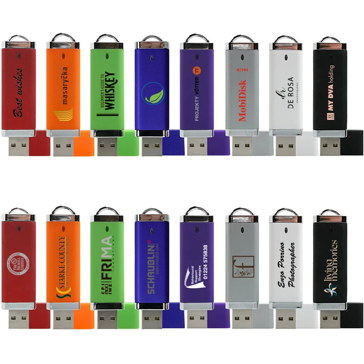 Pendrive promotional business gift   Cheap plastic USB stick High-quality plastic flash drive Custom logo USB drive