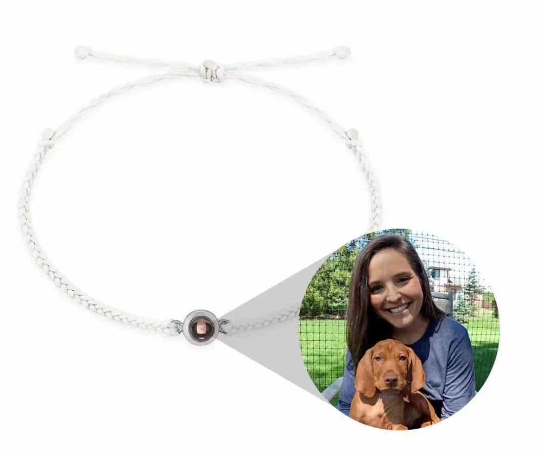 New 100 languages I love you nano projection bracelet photo custom color photo jewelry