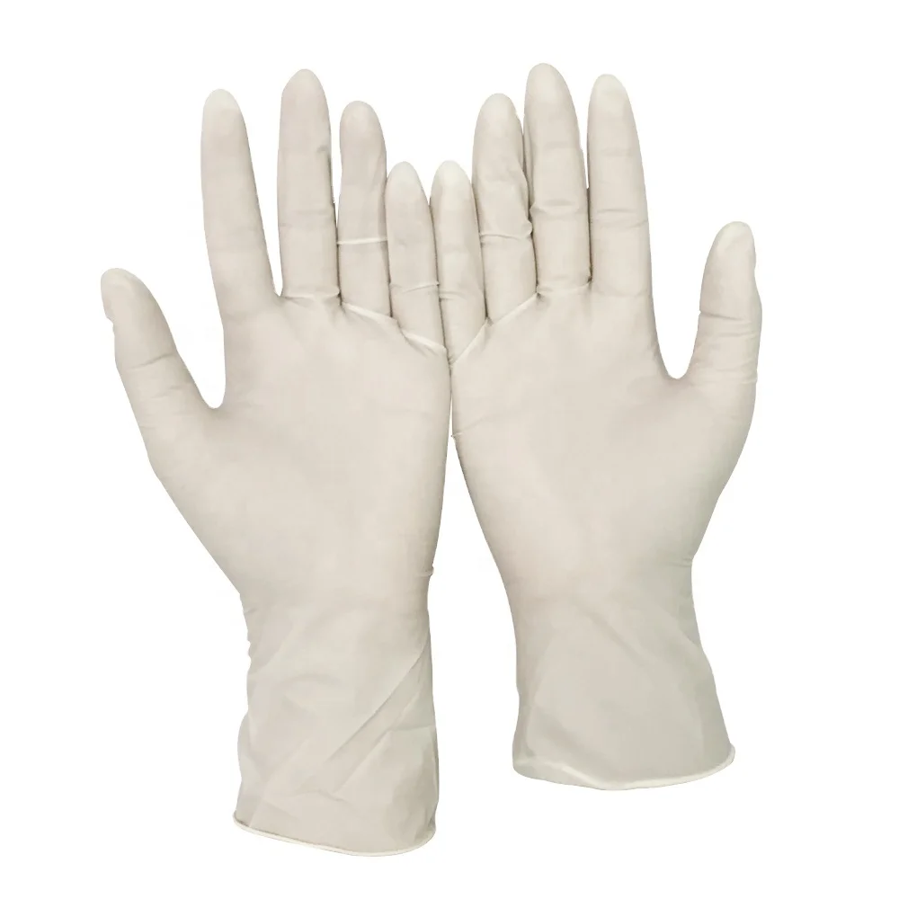 Латексные перчатки для осмотра, малазийский производитель, натуральный каучук, одноразовые перчатки без порошка
