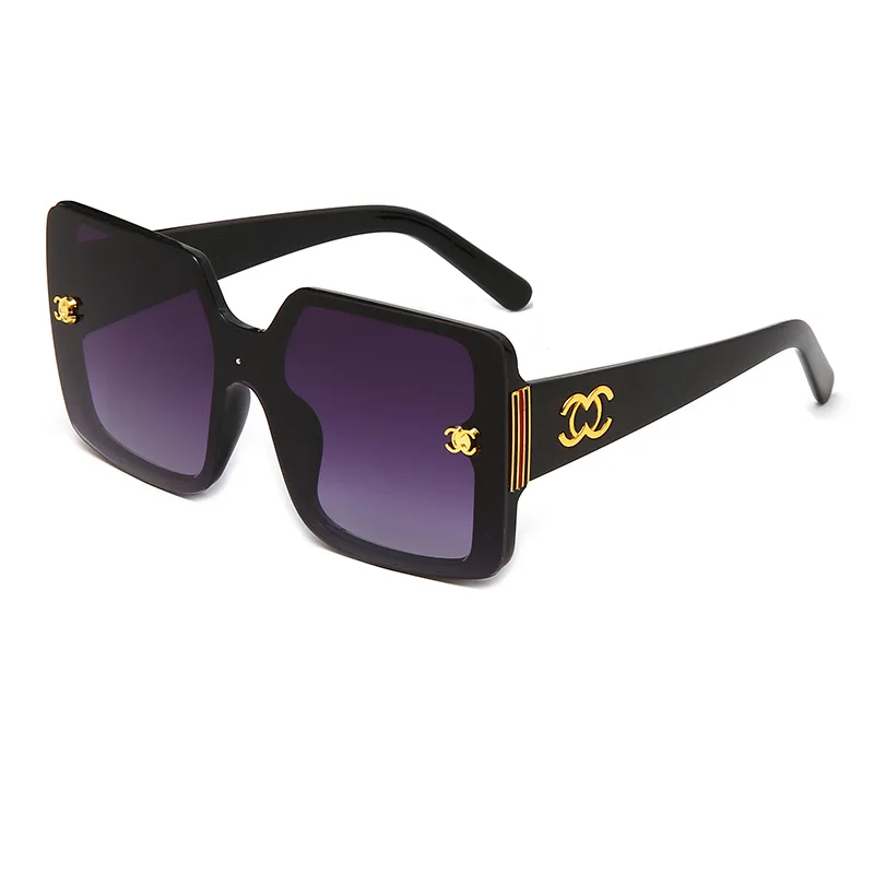 2022 Online Fashion Designer Sun Shades Big Frame Square Sunglasses Women