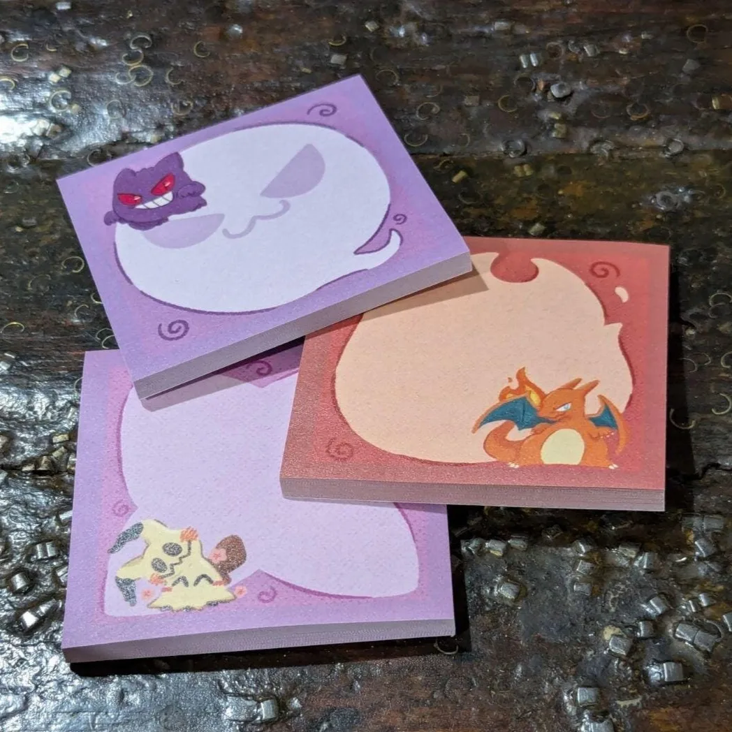 Custom Cute Promotional Memo Pad Kawaii Notepad Branded Note Pads Stationery Accessories Sticker Sticky Notes