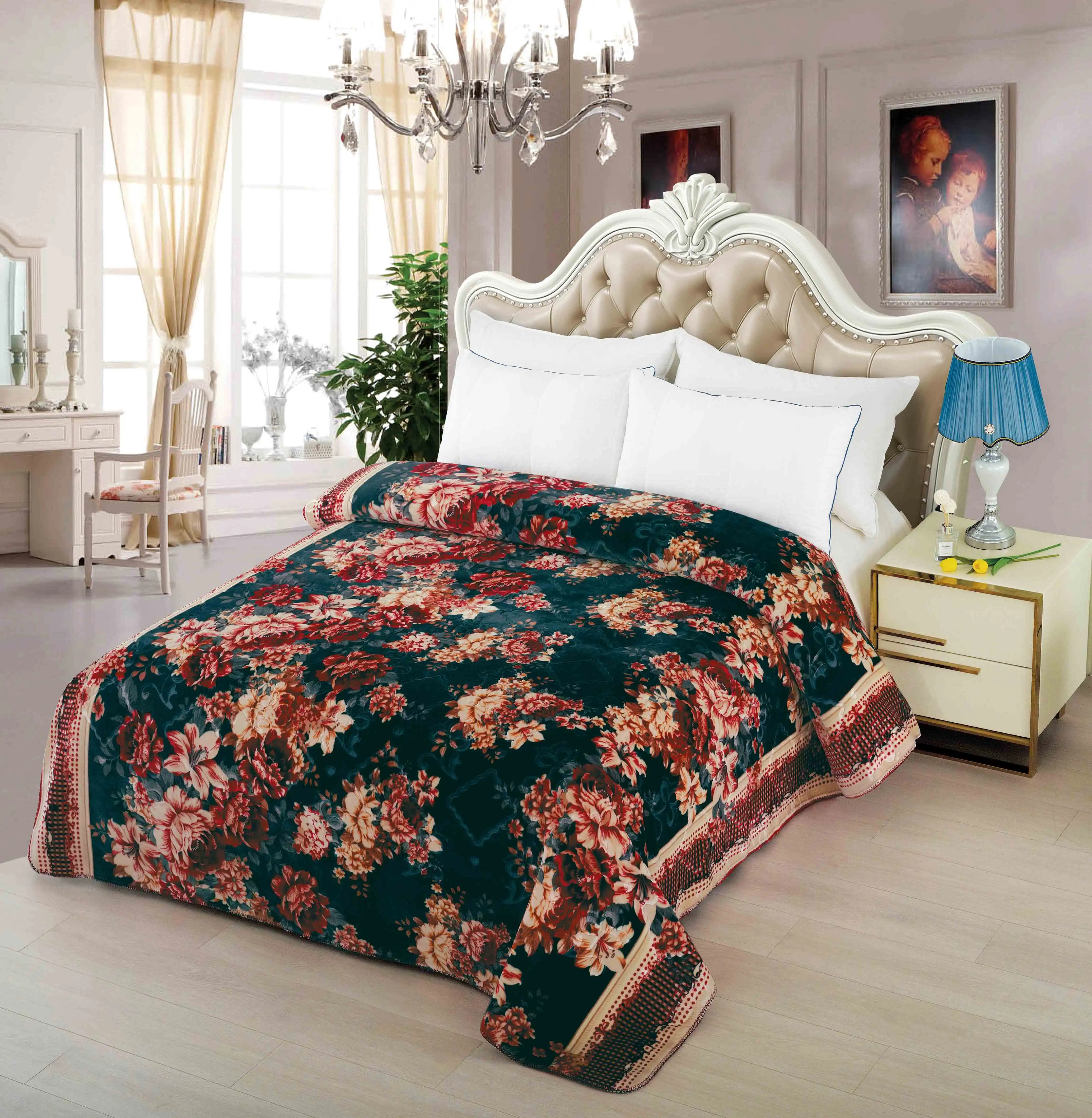 Turkish Wholesale Manufacturer Factory Direct Price Super Soft Flannel Throw Blanket for Home Use