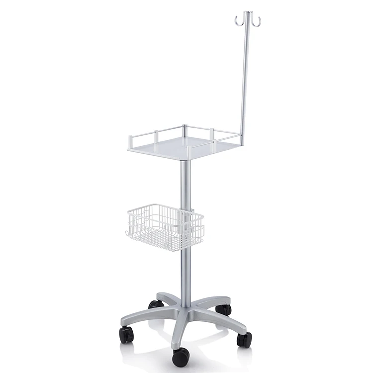 ECG Machine Custom 120cm Medical Grade Electrocardiogram Trolley For Philips Nihohn Koden