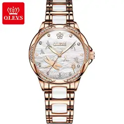 OEM watches womens bracelet custom logo luxury classic design japan beautiful ceramics ladies automatic mechanical women watch
