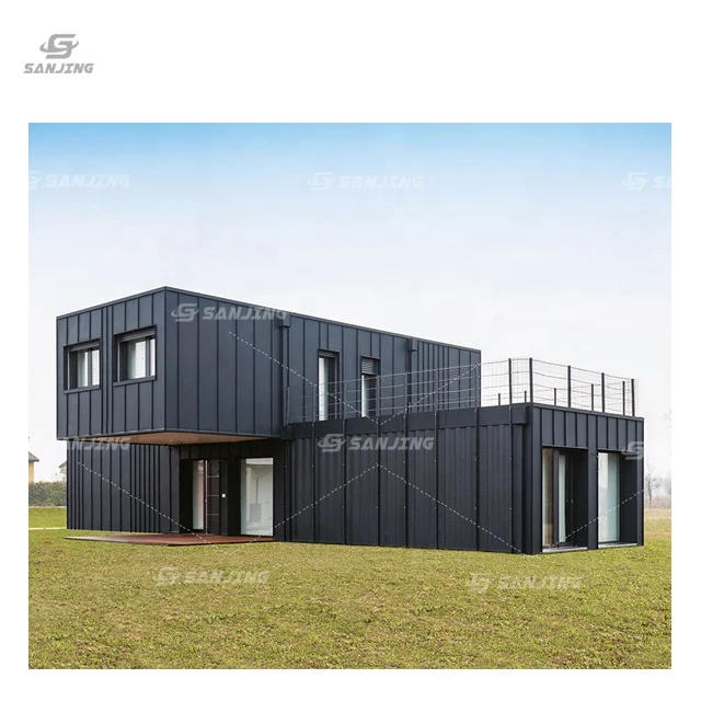 folding flat pack container house prefabricated glass house cheap prefab house