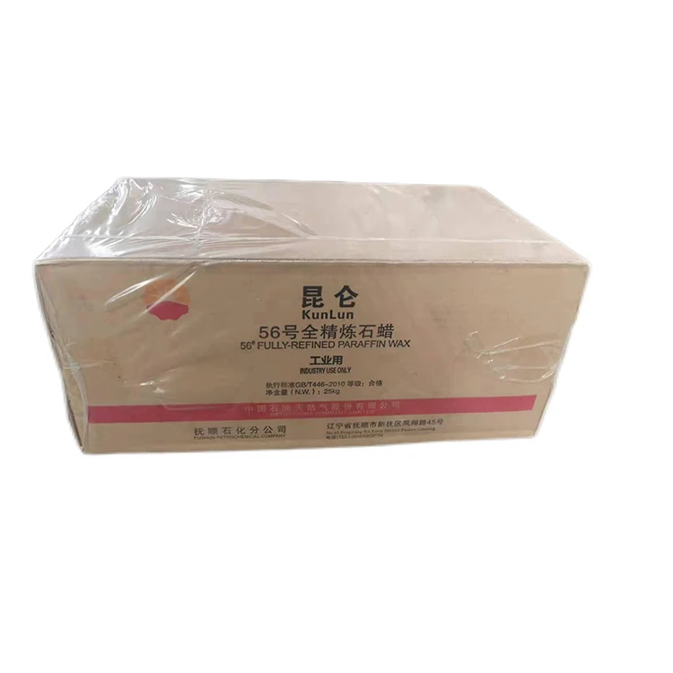Finely processed melter fully refined paraffin wax 56/58 for candles making