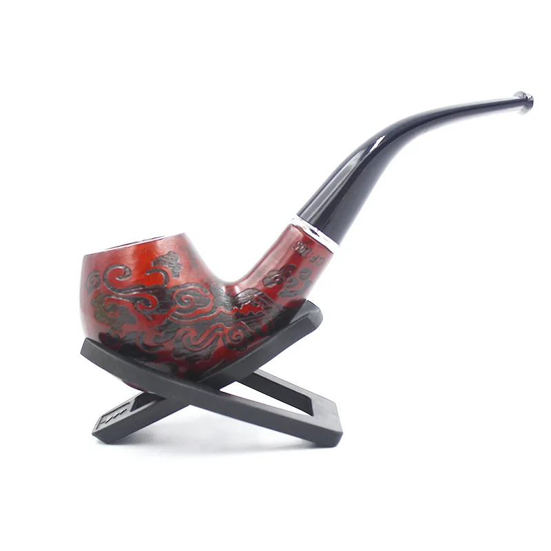 Vasprin Factory Direct Solid Wood Leopard Print  Smoking Pipe Portable Washable Wholesale Smoking Pipes