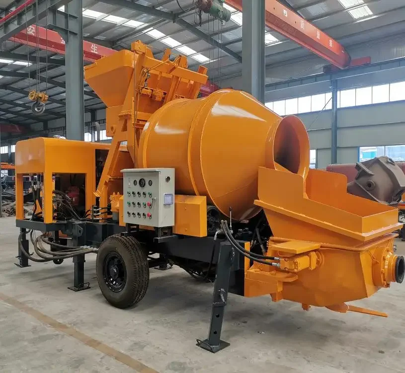 Diesel electric concrete mixing with pump sell concrete mixers pump