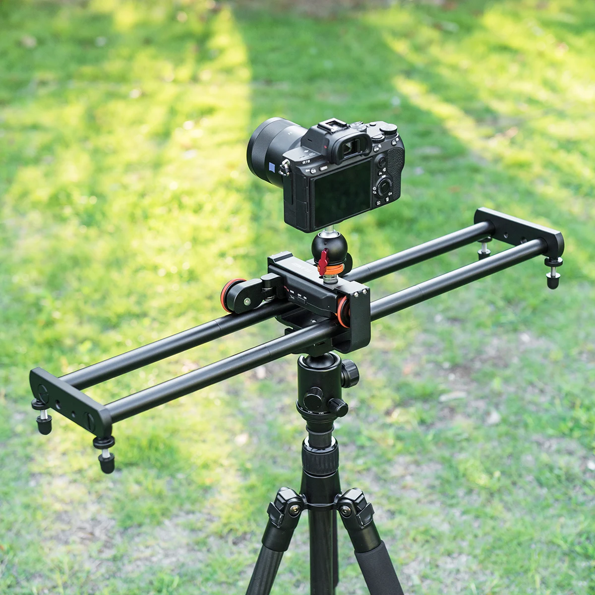 YELANGU Black Camera Motorized Slider Autodolly  for Dslr Camera And Smartphone