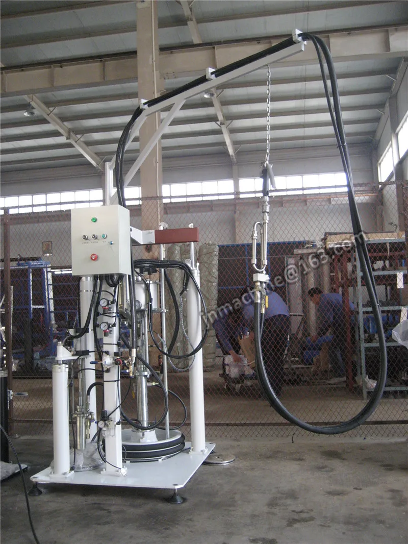 Hollow glass double glaze glass semi-automatic silicone coating machine