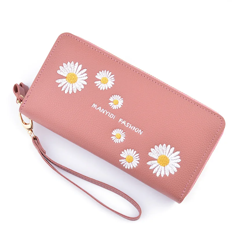2021 new design women pu leather wallet wholesale fashion zipper purse mobile phone bags & cases