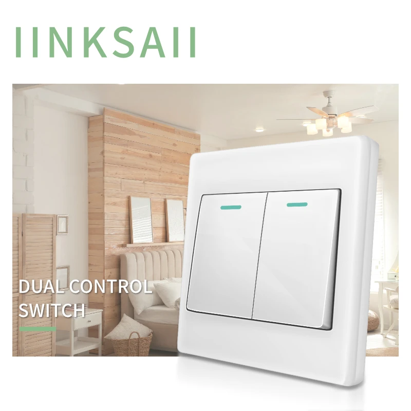 LINKSAIL Factory direct sales  Switch Us Hot Sell Home Light Switch White Wall power switch