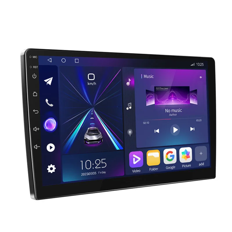 Android 13 Автомагнитола стерео система Bluetooth сенсорный экран автомобильный DVD-плеер 10 дюймов беспроводной Carplay