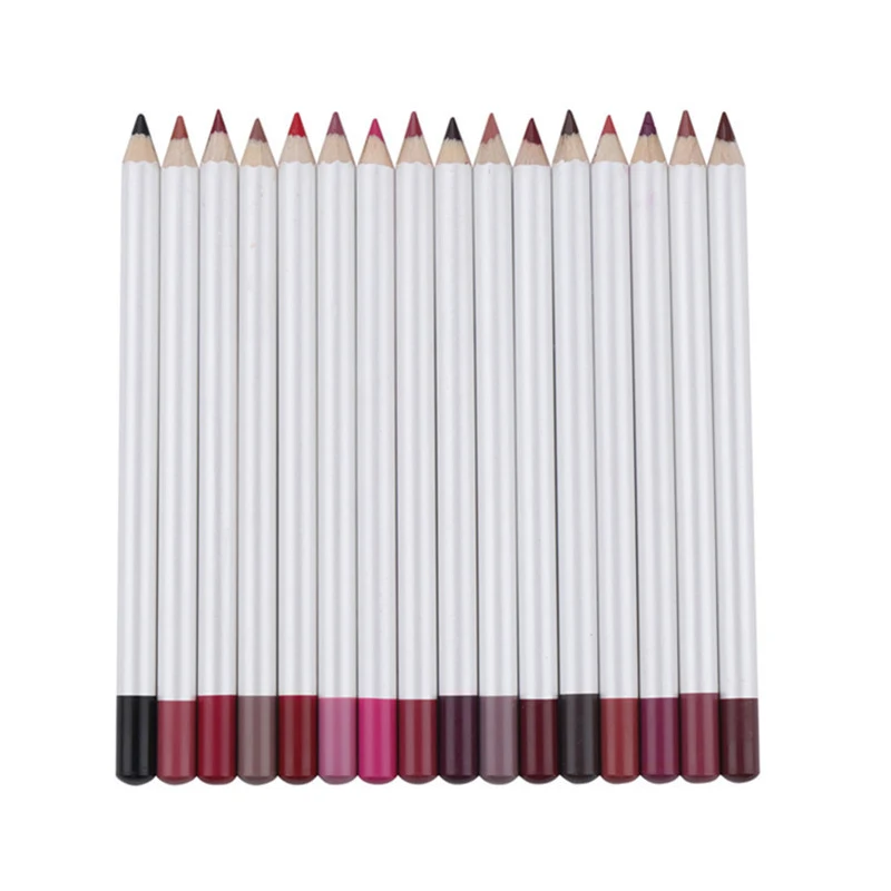 OEM Waterproof Private Label Lip Liner Pencil Brown Creamy Lipliner No Logo
