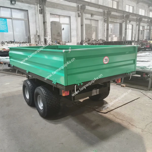 Agriculture Machinery 4 wheel farm trailer ,tractor end dump trailer ,Agriculture transport box trailer 2ton 3ton 4ton