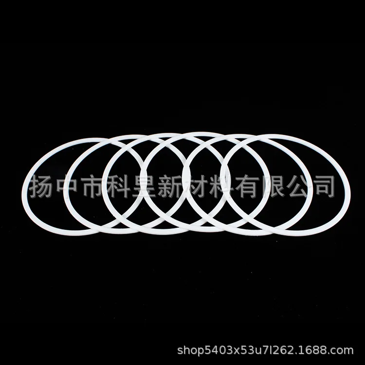 Factory supply PTFE gasket0Type seal ring Teflon flange White Shim can be customized