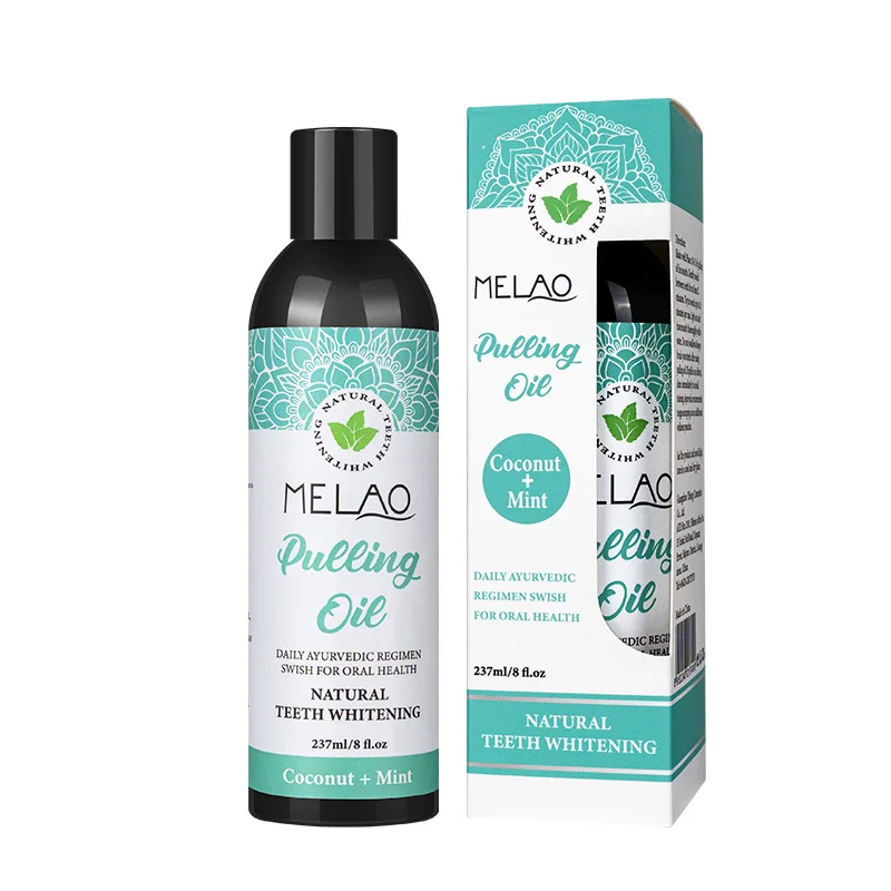 Customized OEM Factory 2 Coconut Oil Mouthwash Oil Pulling Mouthwash  Cleaning Gums Mouthwash