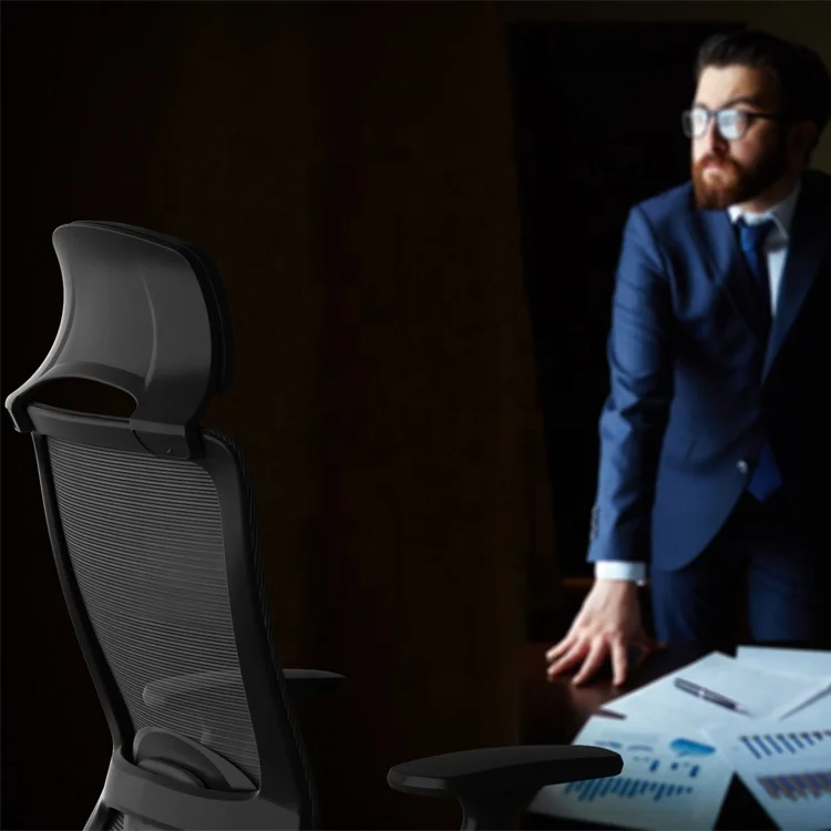 
Competitive Price Office Chair Mesh back and Fabric Seat 