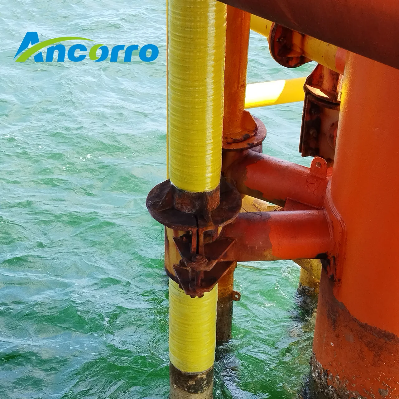 Visco elastic tape for drilling platform anti-corrosion