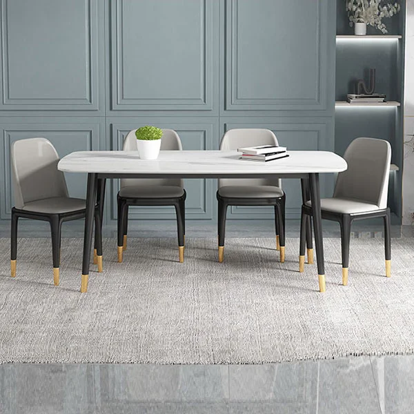 Hot Sale Walnut Dining Table And 4 Chairs With Great Price