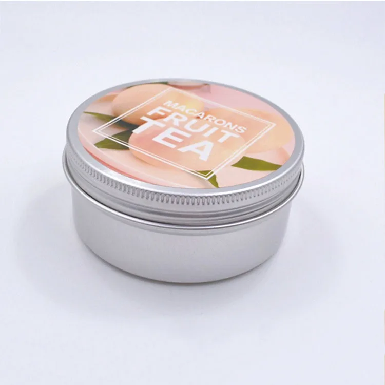 
120ml smell proof black mini container face body cream glitter tea lotion skincare 4oz cosmetic aluminum jar 