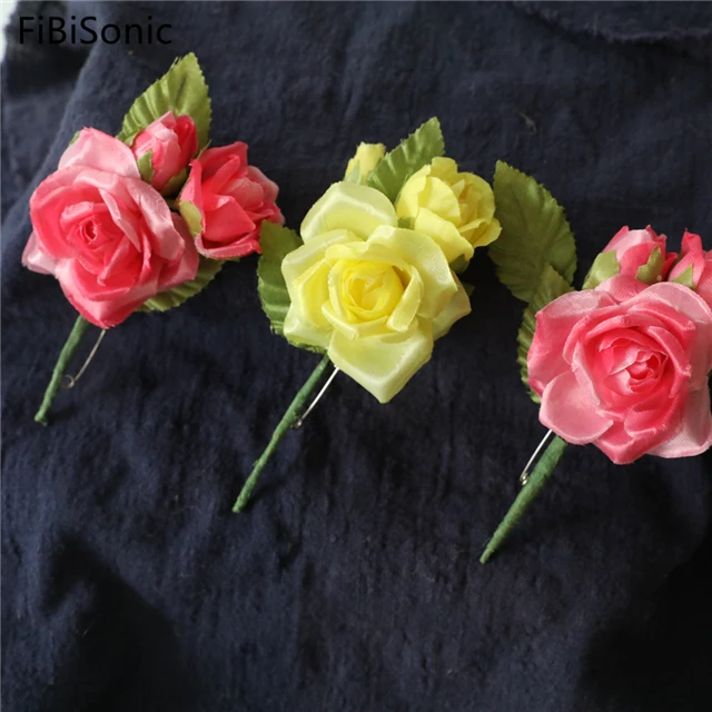 
FiBiSonic Wedding Corsage Simulation Rose Decoration Flower INS Style Photo Background Layout 