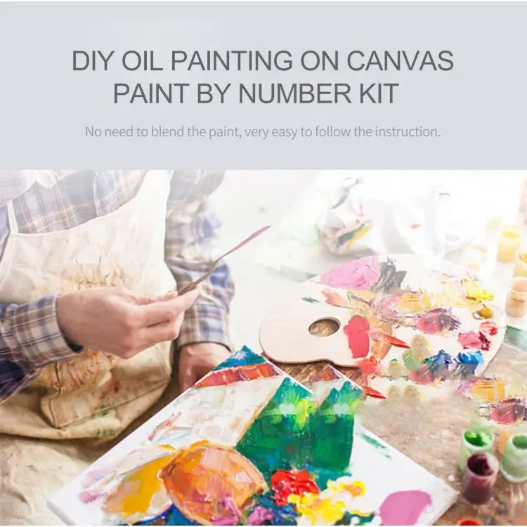 16 X 20 Inch DIY Oil Painting on Canvas Paint by Number Kit Beautiful Women Pattern for Adults Kids Beginner Craft Home Wall Dec