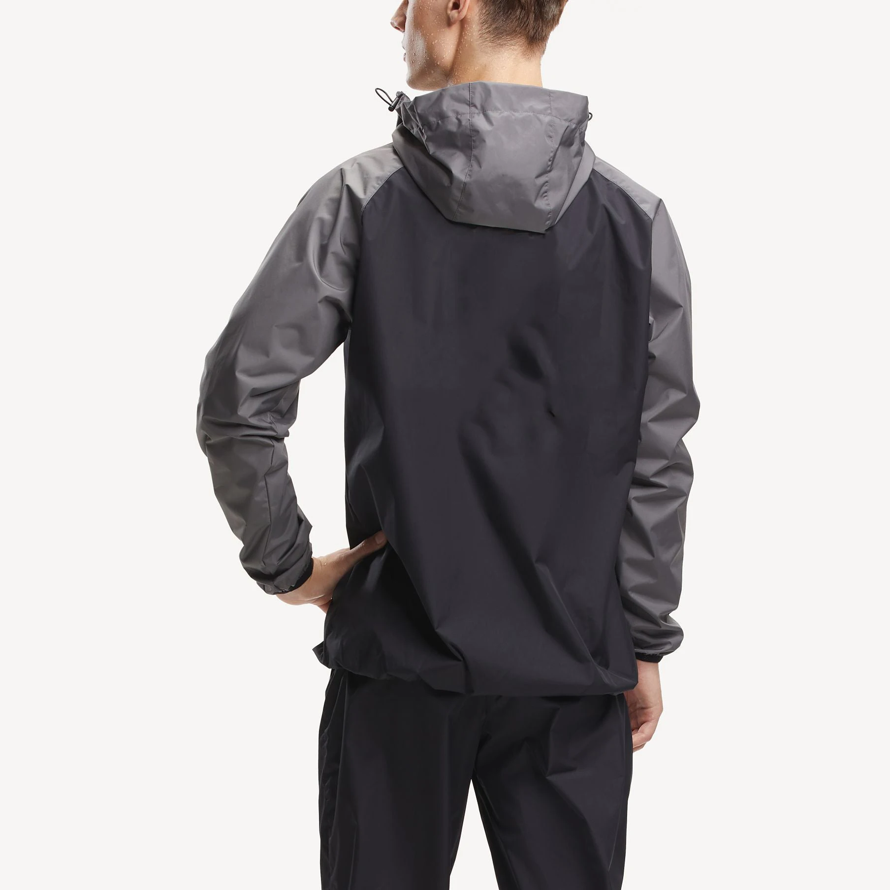 Custom Mens Sports Outdoor Waterproof Jacket Sweat Fabric Inside Long Sleeves Zip Up Vintage Track Jackets Sauna Suit For Men