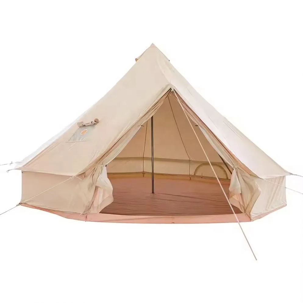 detachable floor Waterproof Luxury Camping and Glamping Yurt Tent Outdoor Canvas bell tent