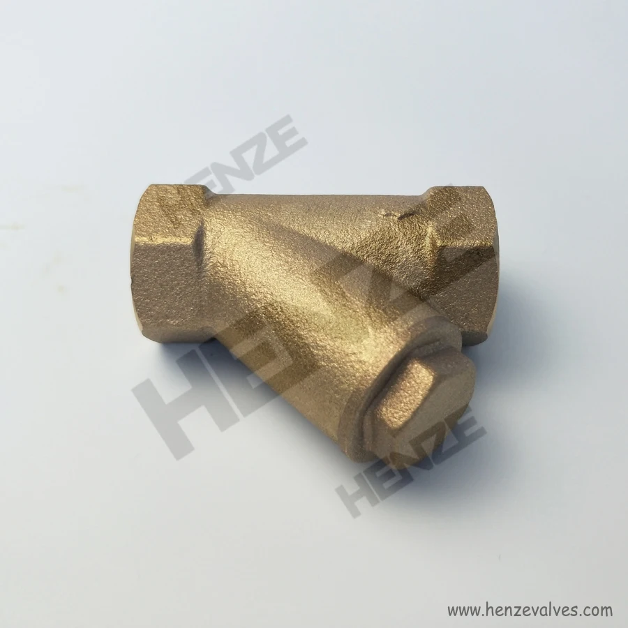 BSP NPT Бронзовый резьбовой Y-образный фильтр B62 C83600