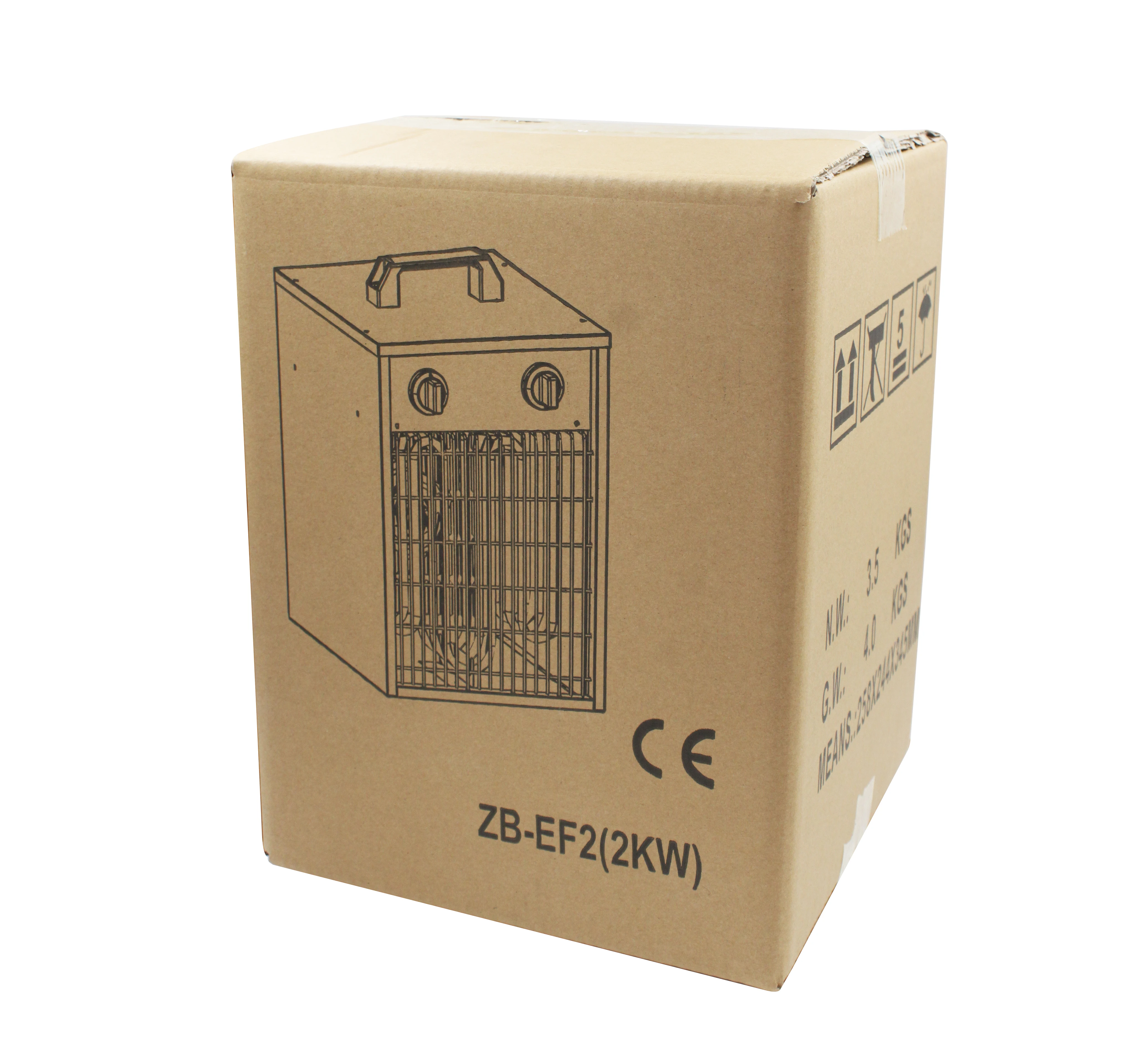 Waterproof Portable Home Installation Garage Electric Workshop Equipment Fan Heater