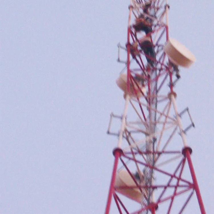 35m hot galvanized 3 legged tubular lattice steel 5g wifi telecom mobile microwave antenna tower