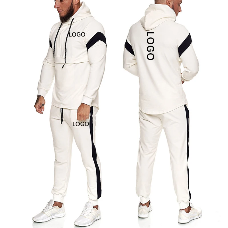 Chinese Supplier Winter Autumn Sportswear Long Sleeve 2 Piece Tracksuit Set Sportswear Fitness Men Skinny Joggers Sweat suits