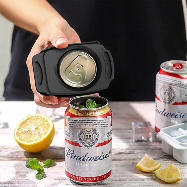 Hot Selling Creative Easy To Use Portable Safety Stainless Steel Smooth Edge Manual Plastic Soda Beer Can Opener