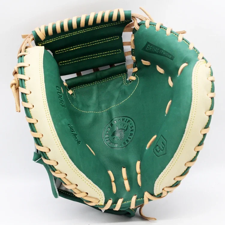 custom cheap baseball catcher mitten gloves left hand throw