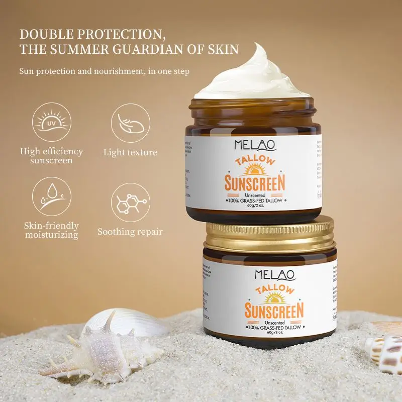 China Factory Natural & Zinc Oxide, Water Resistant, Non-greasy Formula For Face And Other Body Care Beef Tallow Moisturiser