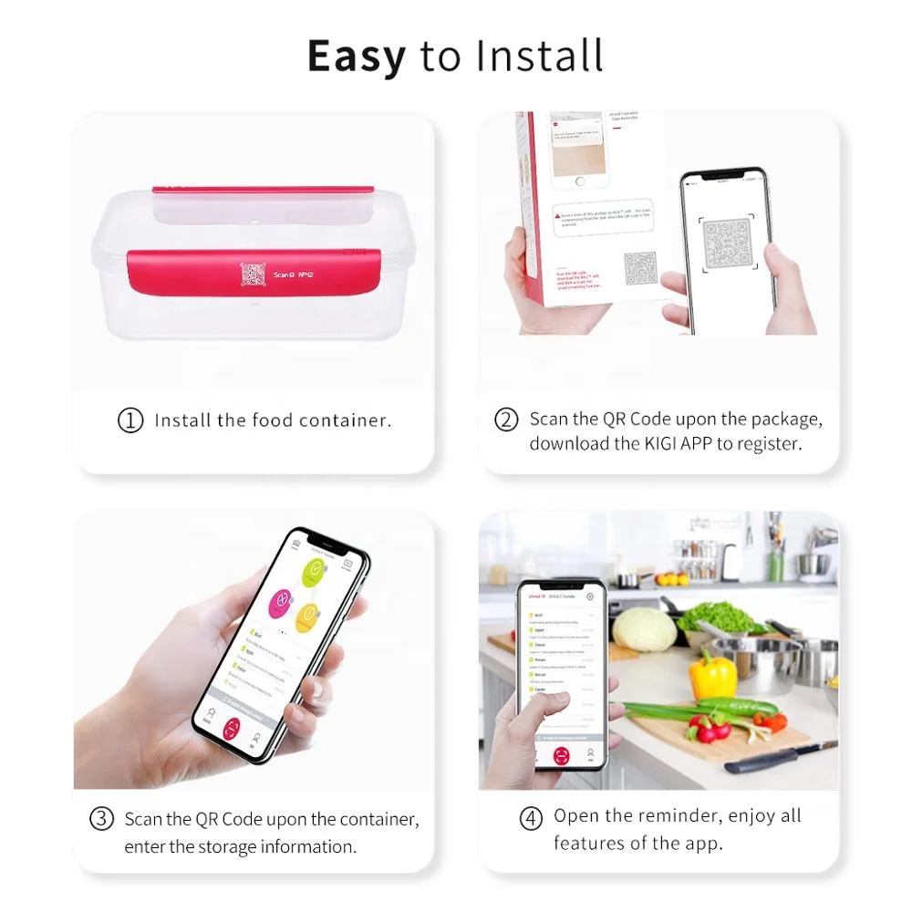 KIGI Food Borosilicate Small Classic Ovenproof Hermetic Sealed Baby Mini Glass Container