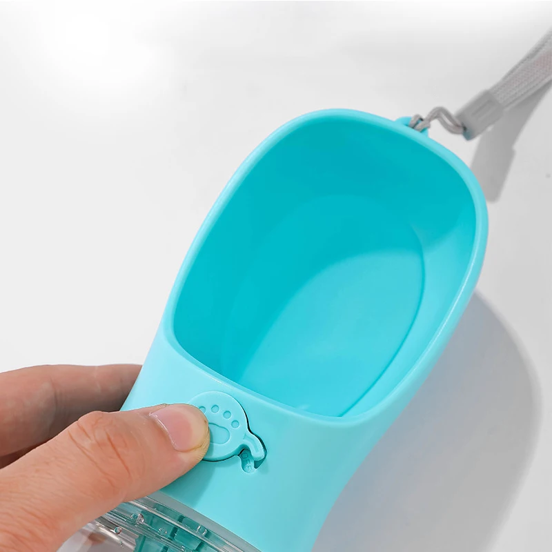 Luxury Dog Water Bottle with Food Container Perfect Puppy Drinking Bowl On The Go for Outdoor Walking and Hiking