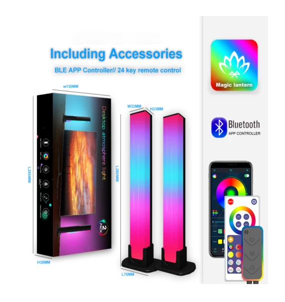 Atmosphere Smart Ambient Desktop Rwaist Seallight Pickup Rhythm Sound Recogn Hanfu Modern Strapition Activated Led Bar DC 12V 20