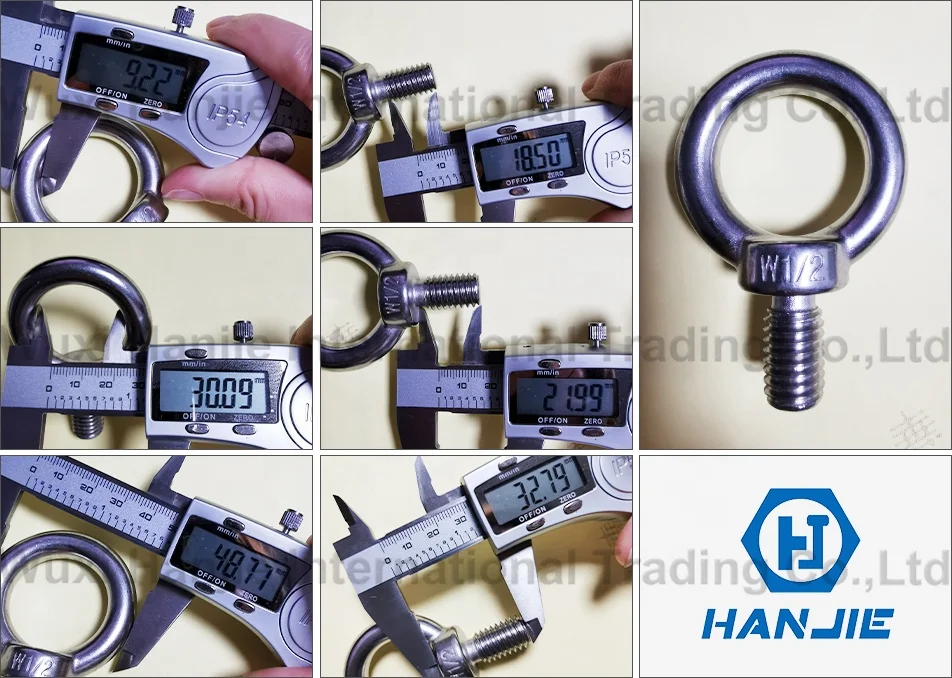 SS Eye Bolts M4 M8 M10 DIN580 Female Threaded Stainless Steel Lifting Eye Bolt