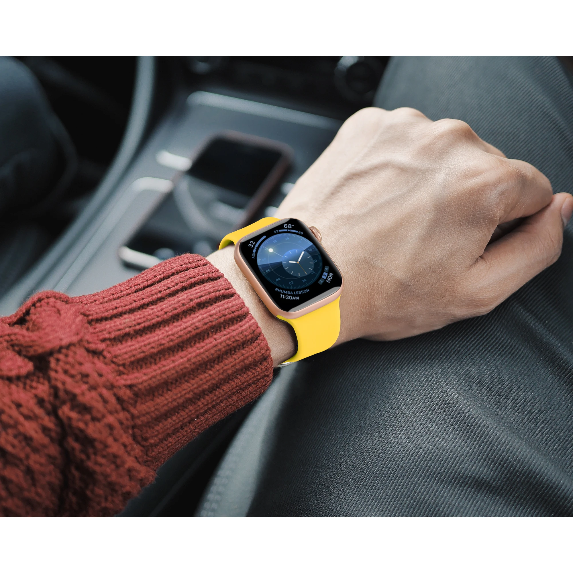 Watch Accessories Silicone Strap For appel Watch Bands  1 2 3 4 5 6 7 8/Se  Rubber Wrist Band iPhone watch For 38Mm 40Mm 42Mm 44Mm 41Mm 45Mm