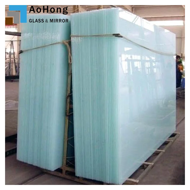 Milky White Laminated Glass Manufacturer Office Laminated Glass Partition  Wall Panel