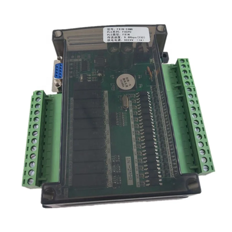 FX1N-24MR FX1N-24MT PLC Industrial Control Board 14 Input 10 Output 2 Channel 100k Pulse Output
